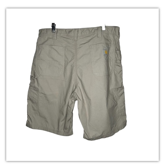 Carhartt Carpenter Shorts Mens Size 38 Loose Fit Utility Work Tan - Picture 7 of 7